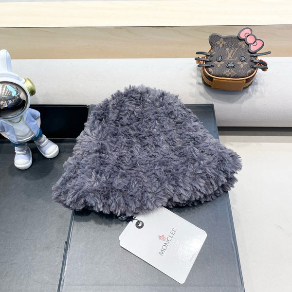 CAPPELLO A SECCHIELLO IN PILE GRIGIO ARDESIA 435041