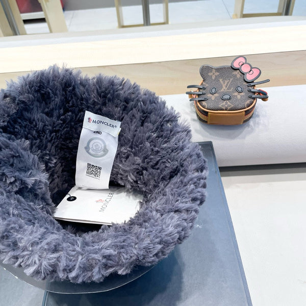 CAPPELLO A SECCHIELLO IN PILE GRIGIO ARDESIA 435041