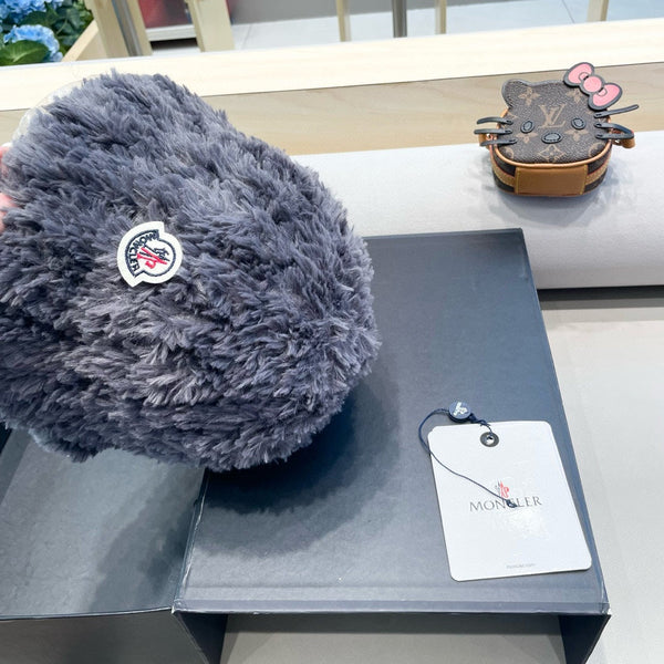 CAPPELLO A SECCHIELLO IN PILE GRIGIO ARDESIA 435041