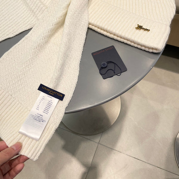 SET SCIARPA E CAPPELLO IN LANA BIANCA 436223