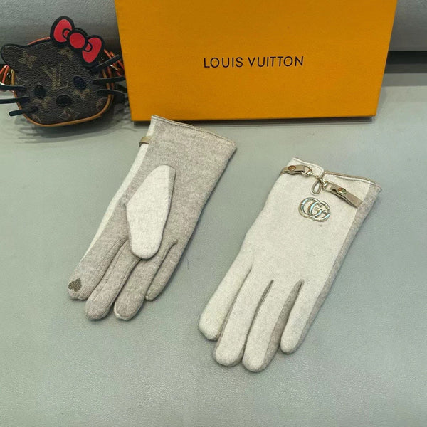 GLOVES IN BEIGE WOOL 454557