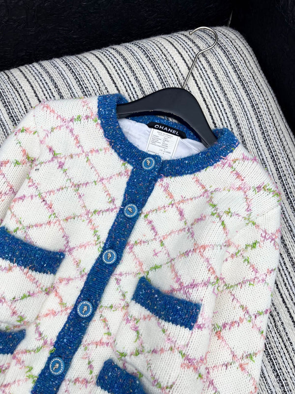 Gilet CC 2025 Blanc cassé Bleu Laine 325889