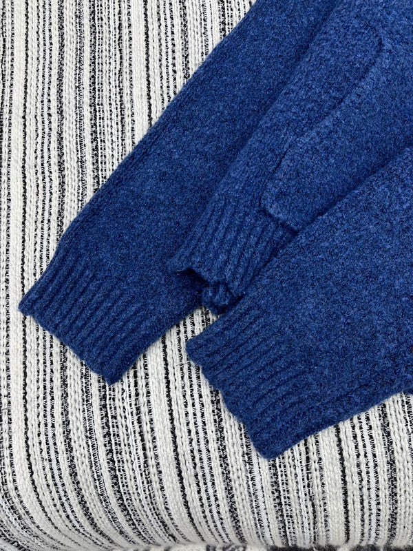 CC 2025 Veste à Capuche Laine Bleue 325888