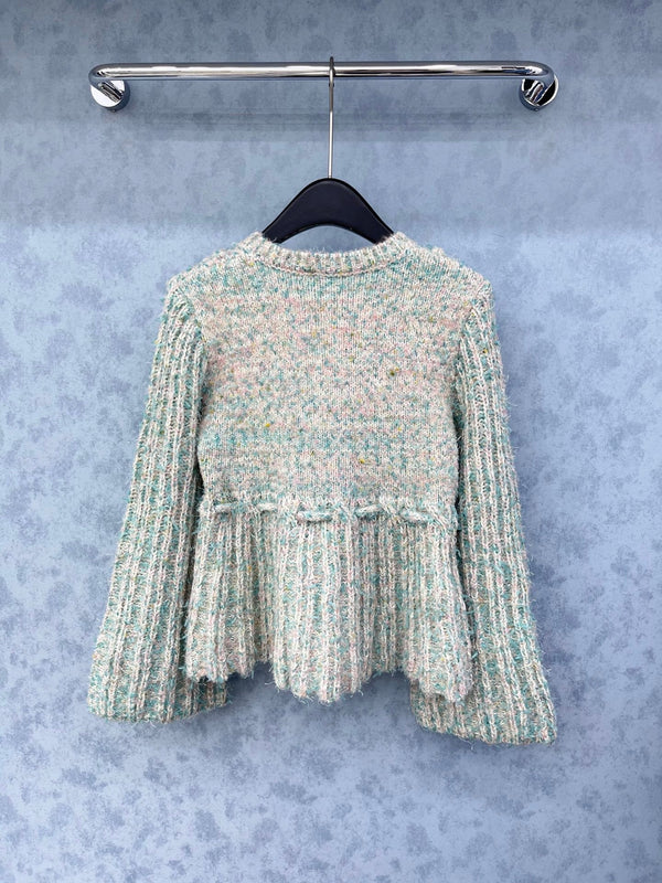 Veste CC 2025 avec cordon de serrage à la taille Laine bleue et rose 325853