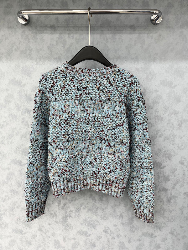 CC 2025 Veste Mélange de Couleurs Bleu Laine 325862