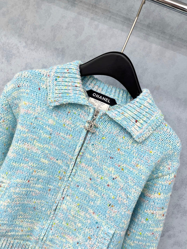 Veste en laine bleue CC 2025 325860