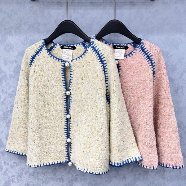 CC 2025 Cardigan en Laine Boutons Perle 325875