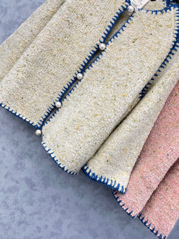 CC 2025 Cardigan en Laine Boutons Perle 325875