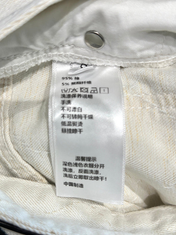 Jean en coton et polyester à motif losanges CC 351233