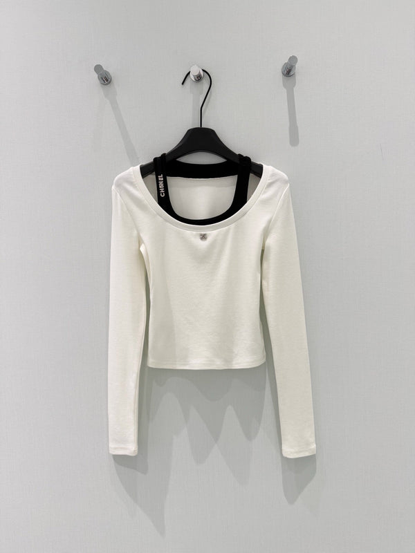 T-shirt manches longues superposé CC Tencel Laine 351220