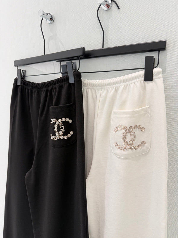 Pantalon de survêtement large CC Tencel Polyester Coton 351194