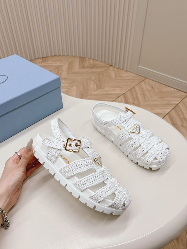 Sandali Monolith Crochet Cage 30 Bianco