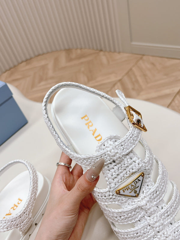 Sandali Monolith Crochet Cage 30 Bianco