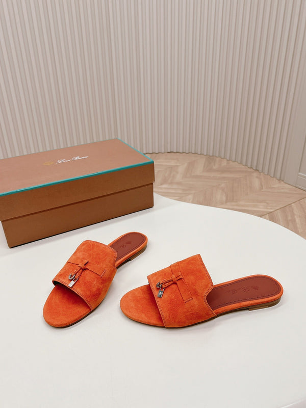 LP SUMMER CHARMS SANDALS IN ORANGE SUEDE