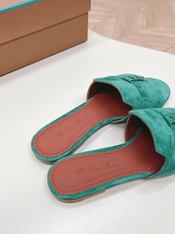 LP SUMMER CHARMS SANDALS IN TEAL BLUE SUEDE