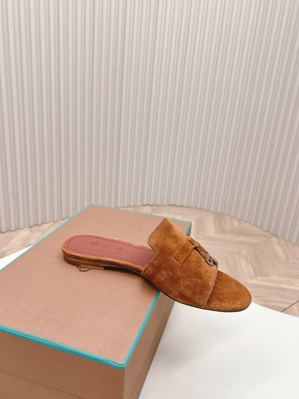 LP SUMMER CHARMS SANDALS IN BROWN SUEDE