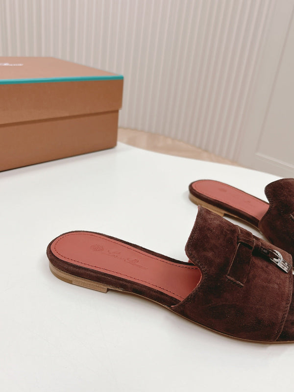 LP SUMMER CHARMS SANDALS IN BURNT UMBER SUEDE