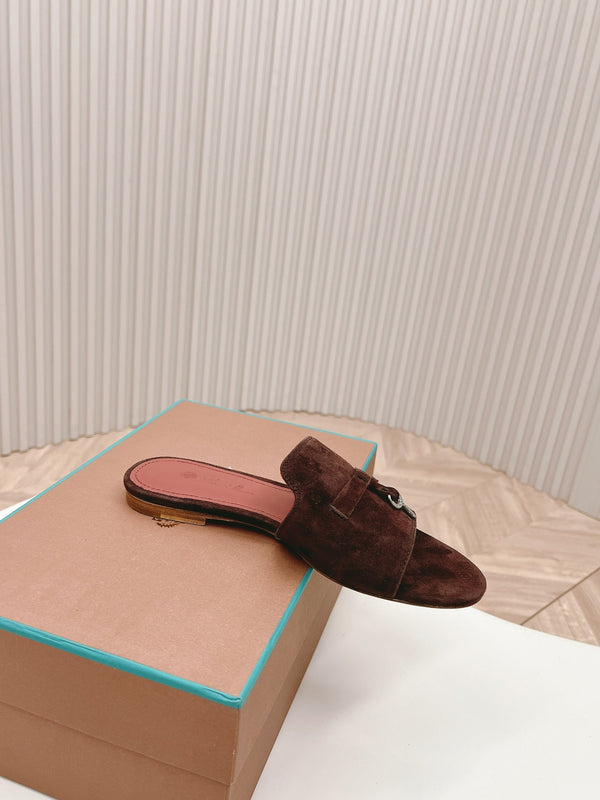 LP SUMMER CHARMS SANDALS IN BURNT UMBER SUEDE