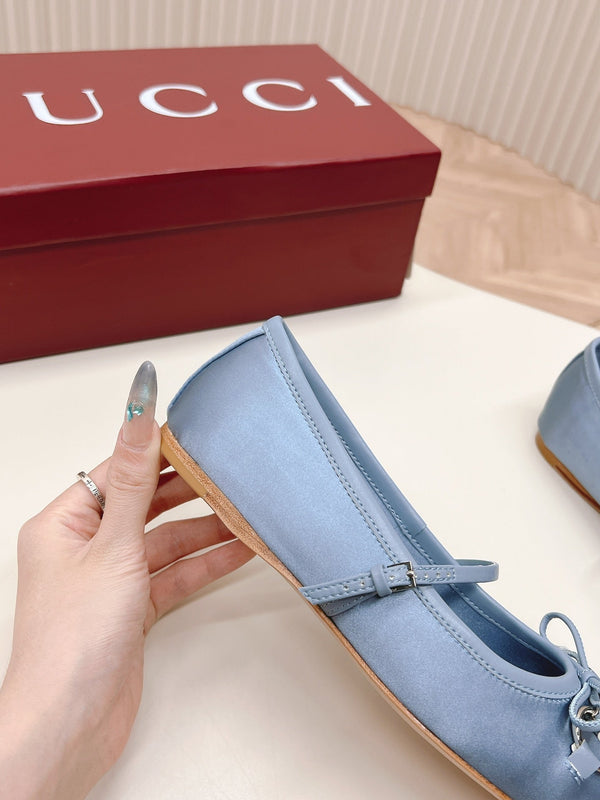 GG BALLET FLAT SKY SILK