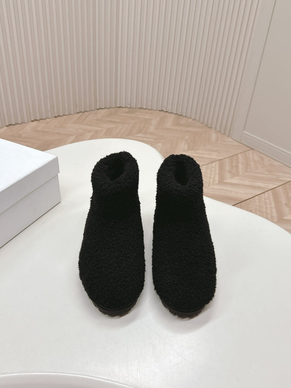 STIVALI DA NEVE IN SHEARLING NERO