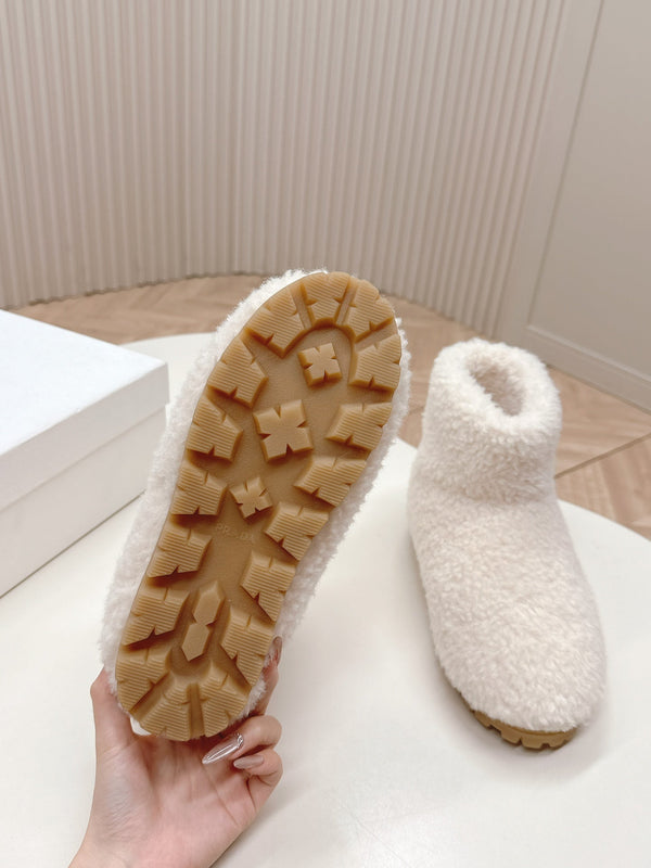 STIVALI DA NEVE IN SHEARLING BIANCO