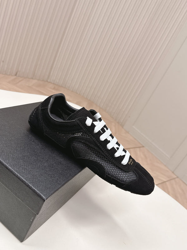 Prada 26ss German Training Noir Daim Mesh 644215