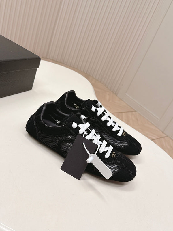 Prada 26ss German Training Noir Daim Mesh 644215
