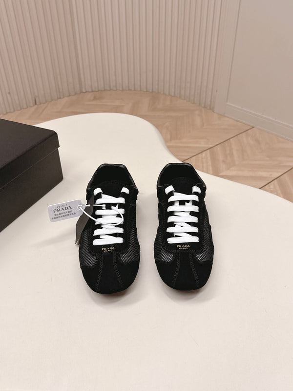 Prada 26ss German Training Noir Daim Mesh 644215