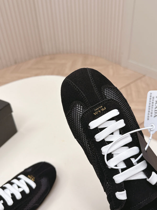 Prada 26ss German Training Noir Daim Mesh 644215