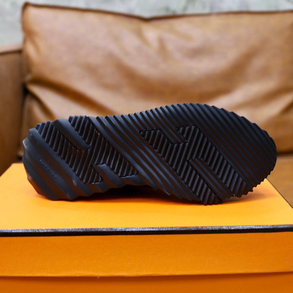 HM BOUNCING SNEAKER BLACK CANVAS AND CALFSKIN