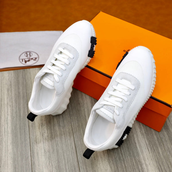 HM BOUNCING SNEAKER WHITE CANVAS AND CALFSKIN