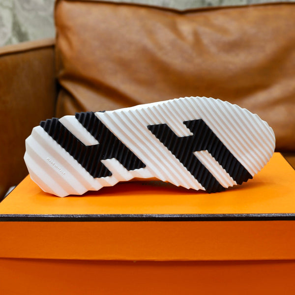 HM BOUNCING SNEAKER WHITE CANVAS AND CALFSKIN