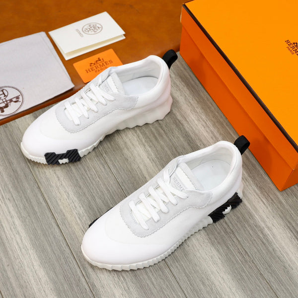 HM BOUNCING SNEAKER WHITE CANVAS AND CALFSKIN