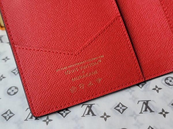 LV x TM Passport Cover Brown Monogram Canvas With Cherry Motif