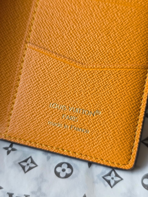 LV Pocket Organizer Dark Blue Teal Green Cowhide