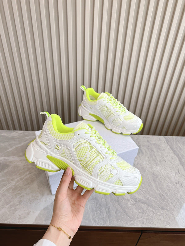 CD Chrono Sneaker Mesh with Leather-Effect Panels 241615