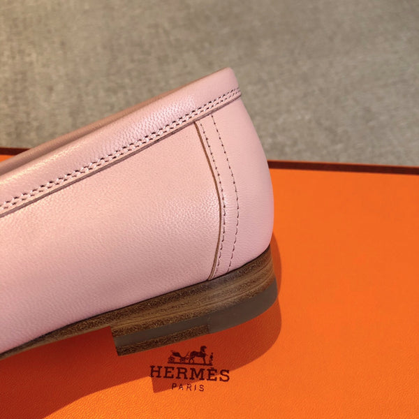Royal Loafer Pink Mix White Calfskin With Fringe Detail And Silver Signature Buckle 509418