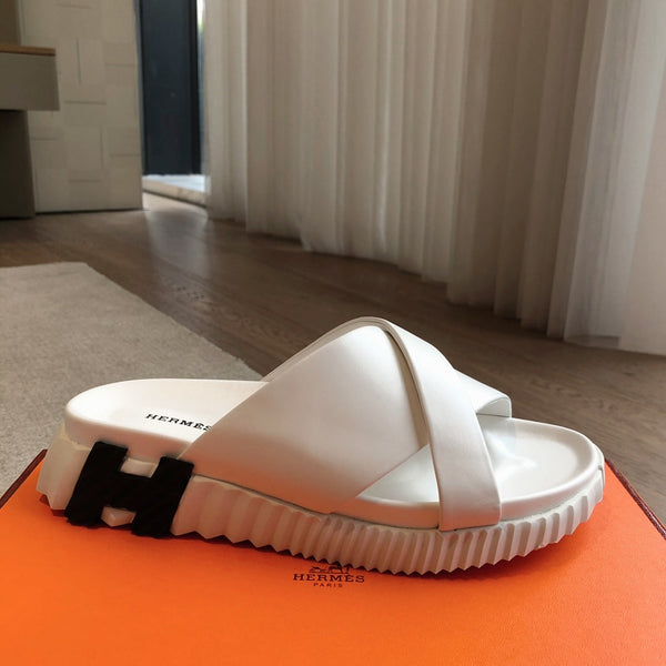 HM INFRA SANDAL WHITE CALFSKIN