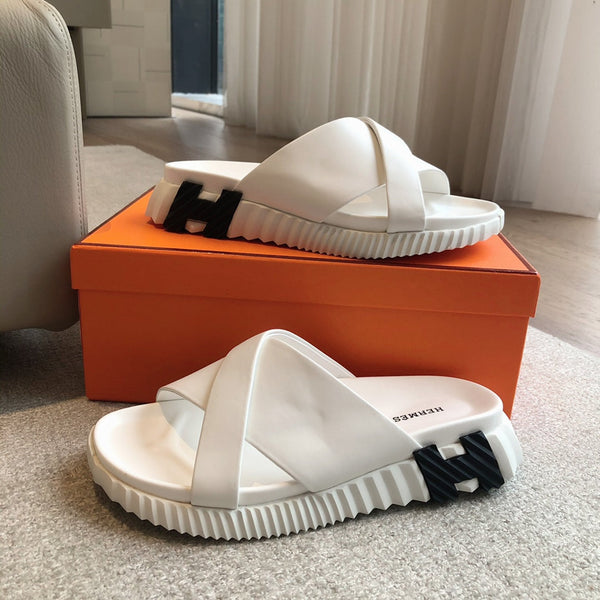 HM INFRA SANDAL WHITE CALFSKIN