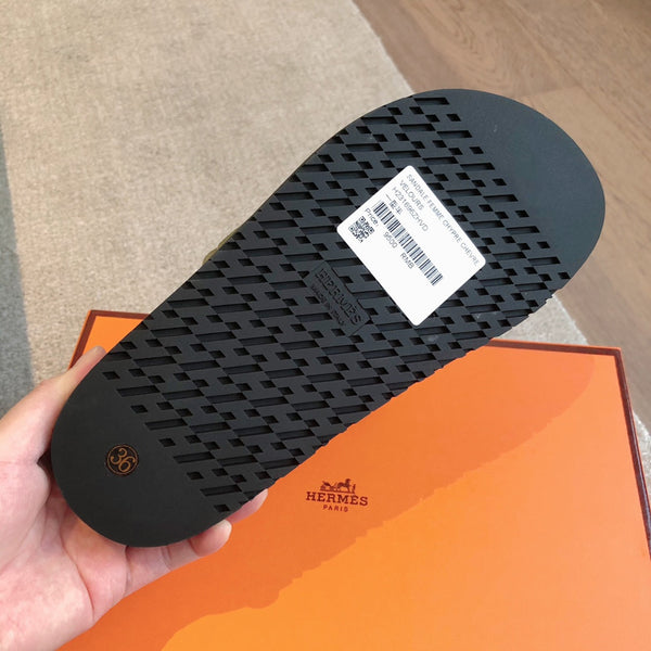 Empire Sandal Olive Lambskin Suede Goatskin