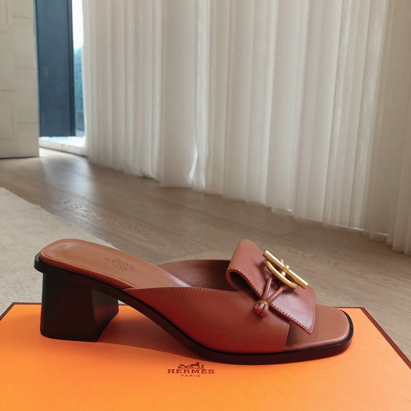 Ilot 50 Sandal Tan Calfskin
