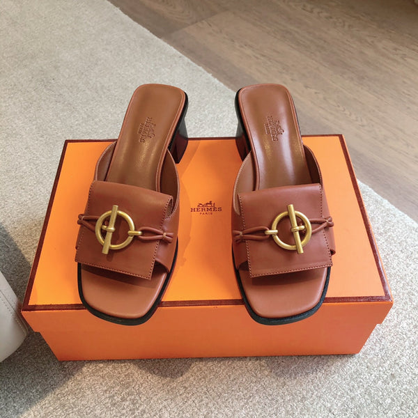 Ilot 50 Sandal Tan Calfskin