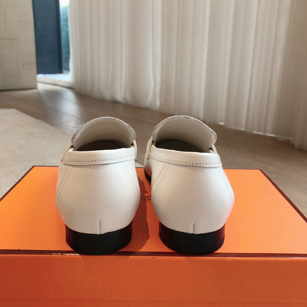 PARIS LOAFER WHITE MIX LIGHT GRAY CALFSKIN