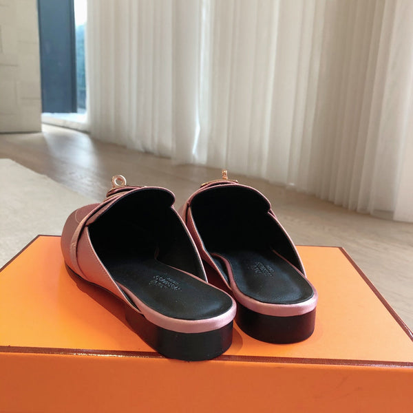 HM OZ Mule in camoscio rosa 756851