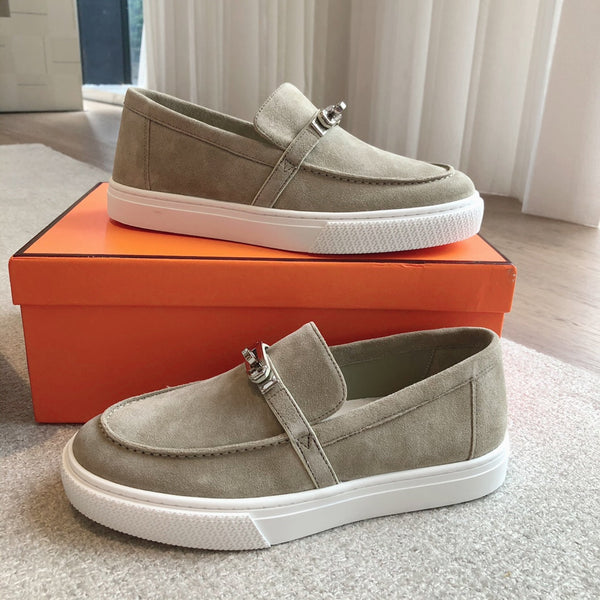 HM GAME SLIP-ON SNEAKER LIGHT GRAY SUEDE