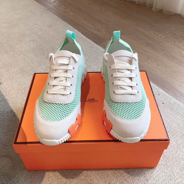 HM Men's 25 Sneaker Seafoam Mesh Suede 541303
