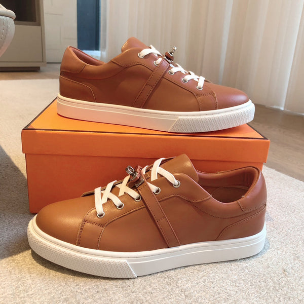 HM Day Sneaker Brown Mix White Lambskin 970888