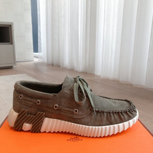 HM Men's 25 Ketch Sneaker Olive Green Suede 639266