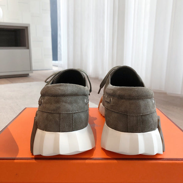 HM Men's 25 Ketch Sneaker Olive Green Suede 639266