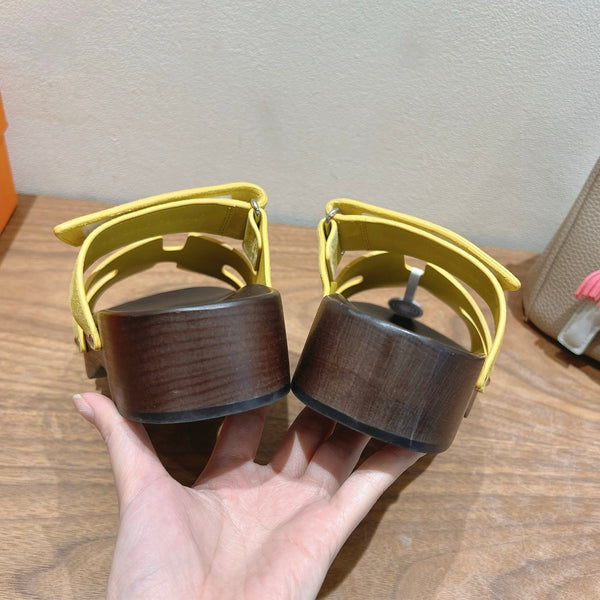 HM Men's Chypre Slide Yellow Suede 550928